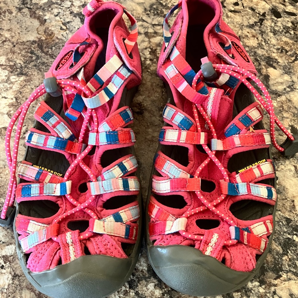 Keen Pink and Multicolor Outdoor Sandals